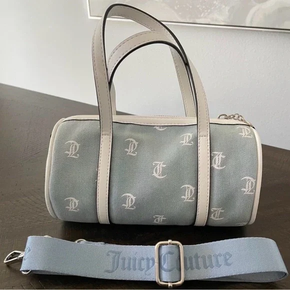 Juicy Couture Matching Duffel & Barrel Bag Set |Premium Free Gift Included - Picture 4 of 16